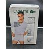 Image 1 : Lacoste Cotton Everyday Comfort V-Neck Tee Slim Fit 3pk (L)