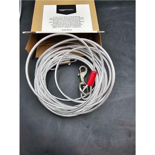 Amazon Basics Tie-Out Cable for Dogs up to 90lbs