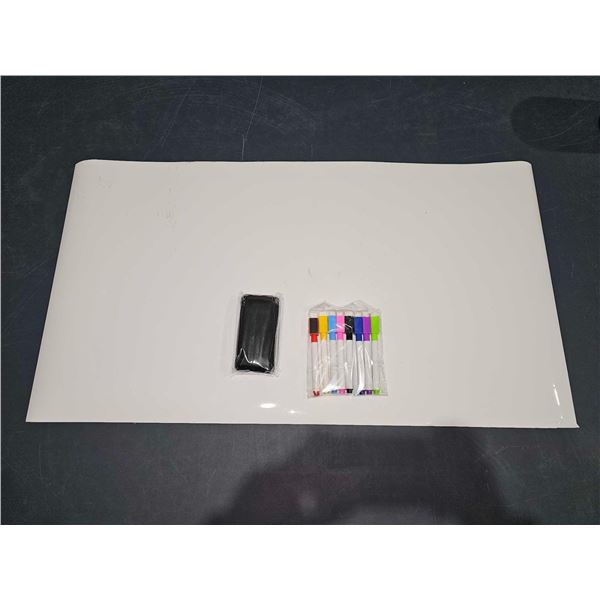 Fridge Whiteboard with Markers and Eraser