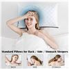 Image 2 : Dr. Pillow Sepoveda Bed Sleep Pillow Breathable Cooling Cover 20-in x 26-in