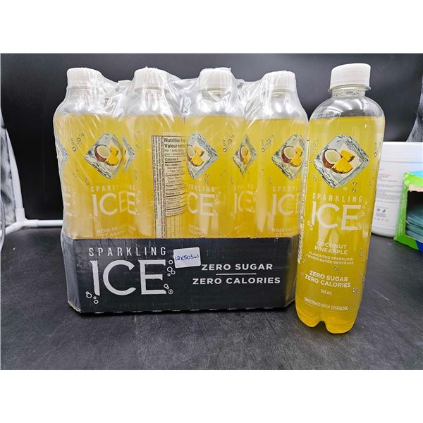 Sparkling Ice Zero Sugar Coconut Pineapple Flavoured Sparkling Beverage (12 x 503ml)