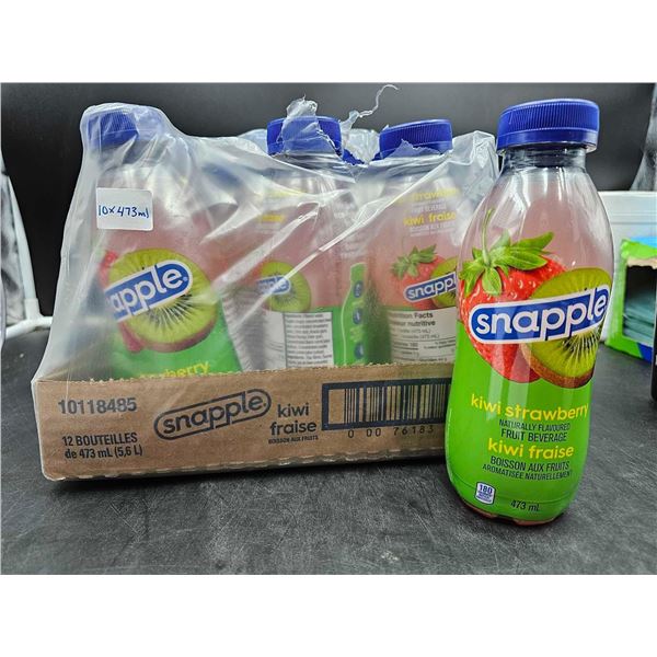 Snapple Kiwi Strawberry Naturally Flavoured Fruit Beverage (12 x 473ml)