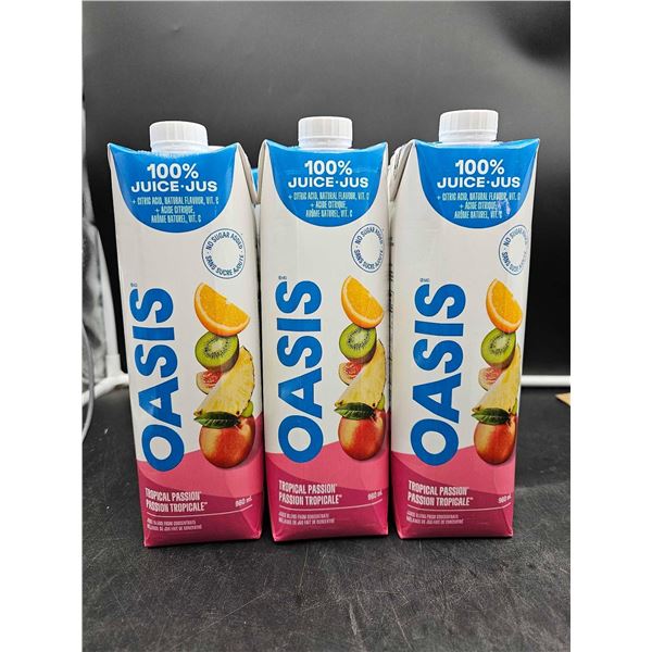 Oasis Tropical Passion Juice Blend from Concentrate (3 x 960ml)