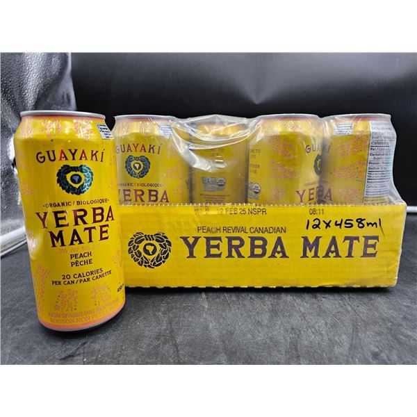 Guayaki Organice Yerba Mate-Peach (12 x 458ml)