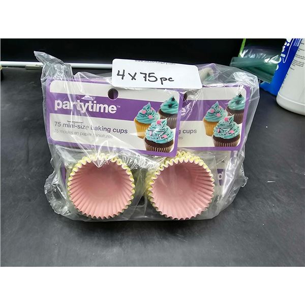 Partytime Baking Cups (4 x 75pcs)