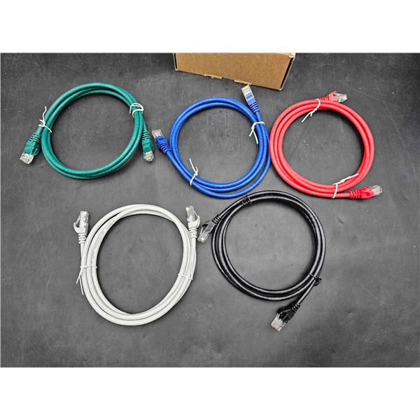 Lot of 5 Cat6 Ethernet Cables