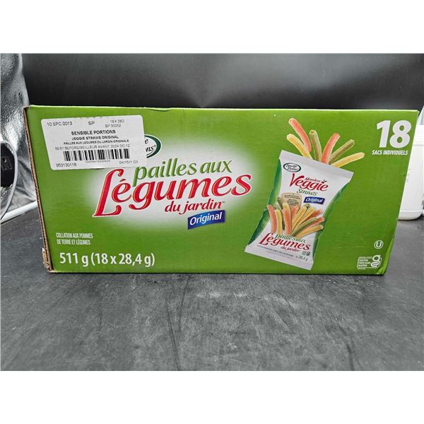 Veggie Straws Original (18 x 28g)