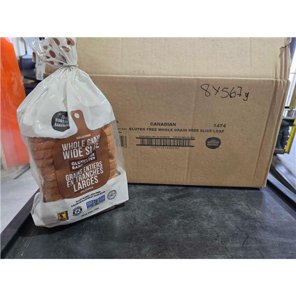 *FROZEN*** The Northern Bakehouse Whole Grain Wide Slice , Gluten Free Bread 8x567g