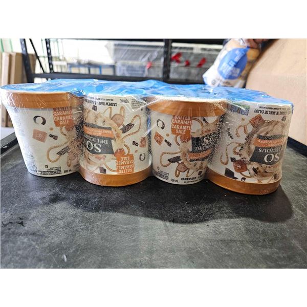 ***FROZEN*** So Delicious Cashew Base Salted Caramel Dairy Free Frozen Desert 8x500ml