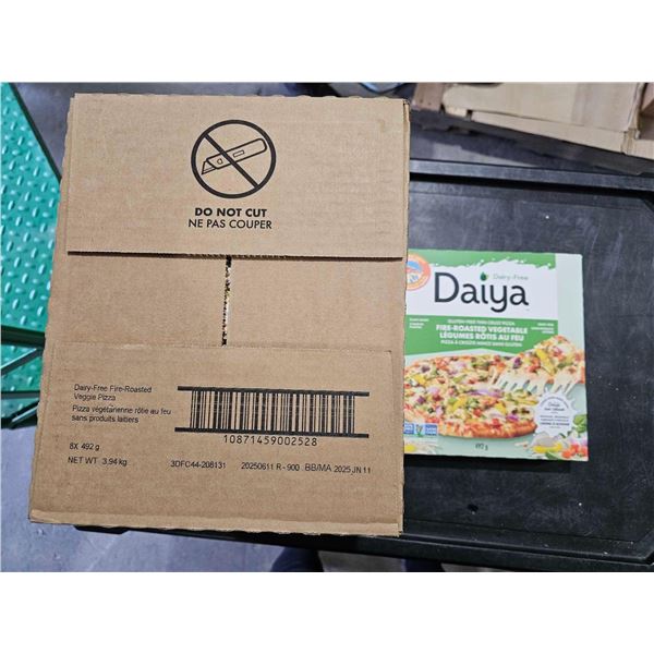 ***FROZEN*** Daya Dairy Free Gluten Free Thin Crust Fire Roasted Vegetable Pizza 8x492g