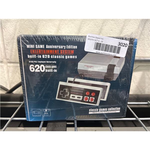 Classic game collection mini video game system with over 620 classic games