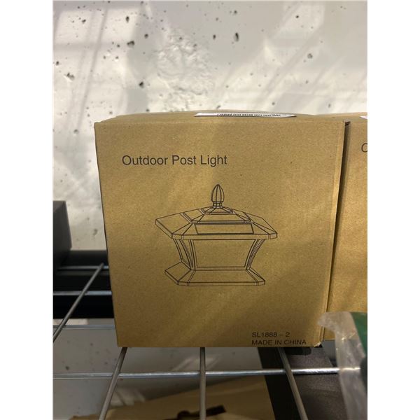 Outdoor post mountable solar light