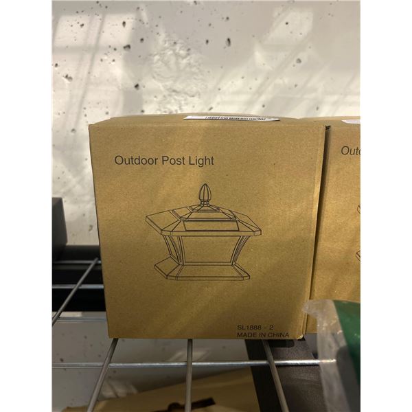 Outdoor post mountable solar light