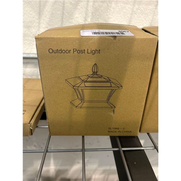 Outdoor post mountable solar light