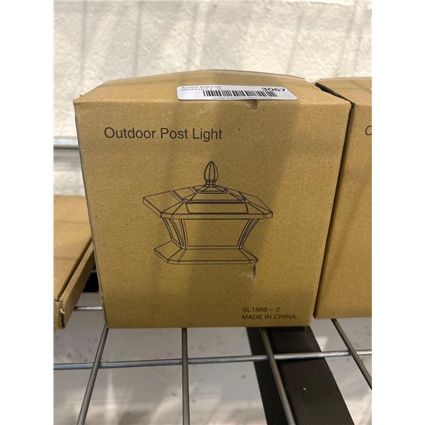 Outdoor post mountable solar light