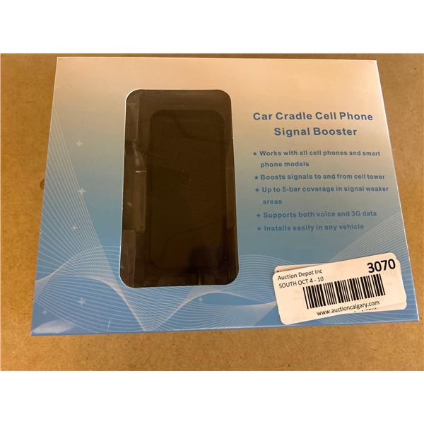 Car cradle cell phone and smart phone signal booster