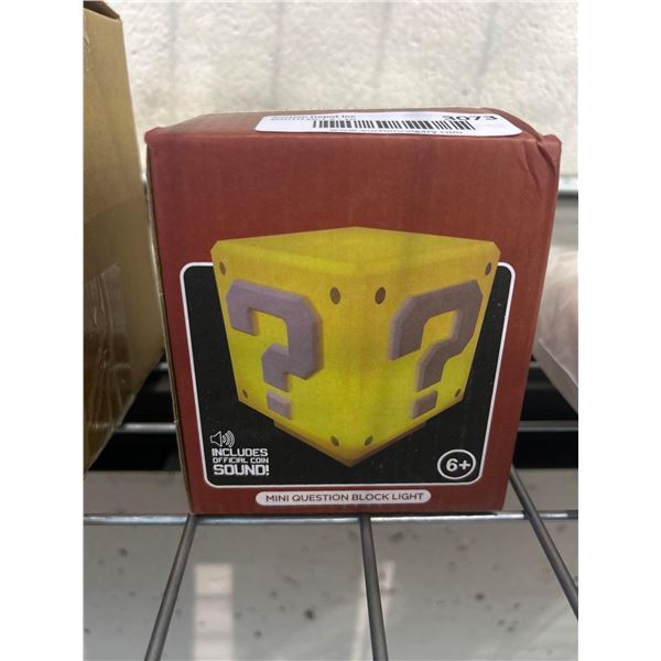 Super Mario question mark light up cube