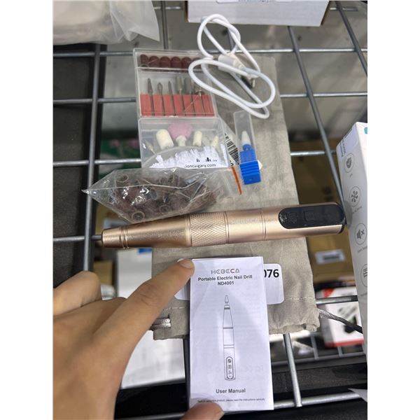 Hebeca portable electric nail drill kit