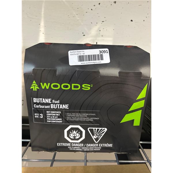 Woods Butane Fuel 3 x 227g