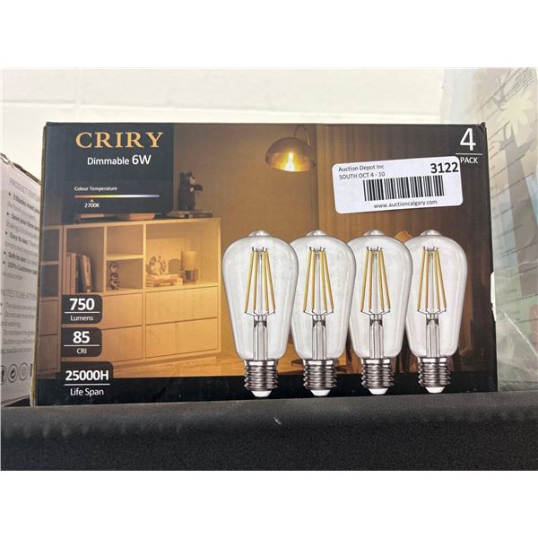 Criry Dimmable 6W Lights 4 Pack