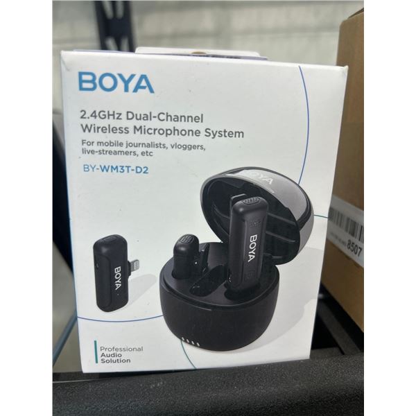 Boya Dual-Channel Wireless Microphone System