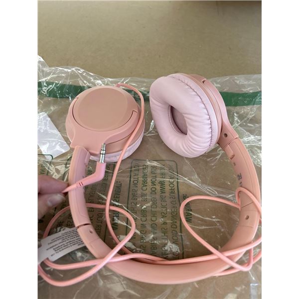 Wired AUX Pink Headset