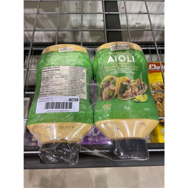 Jalapeno Lime Aioli Dipping Sauce 2 x 750ml