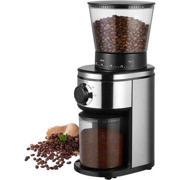 Ollygrin Coffee Bean Burr Mill Grinder, BG702S