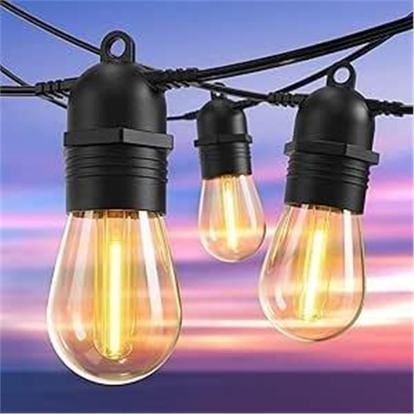 Outdoor String Lights, Waterproof Shatterproof Patio Lights String Outdoor, Connectable Led Outdoor 