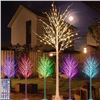 Image 1 : 6FT Lighted Birch Tree for Christmas Decor, 34 Colors Birch Tree with 120 LED Lights Color Changing,