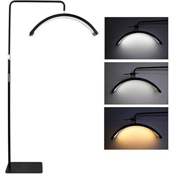 Andoer HD-M6X 36W Floor LED Video Light Half-Moon Shaped Fill Light 3000K-6000K Dimmable with 180cm/