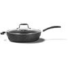 Image 1 : Starfrit The Rock 30cm (12") Non-Stick Jumbo Cooker Pan with Lid - Durable Forged Aluminum - Oven Sa