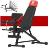 Image 1 : Weight Bench with Leg Extension Curl: Workout Bench Adjustable Roman Chair
