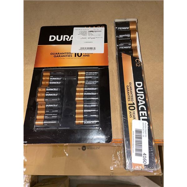 Duracell AAA Pack 28 Pack and Duracell D Batteries 12 Pack