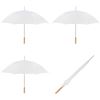 Image 1 : Wedding Umbrella - 51" Umbrella - Manual Open - 4 Pack by Anderson Umbrella (White)