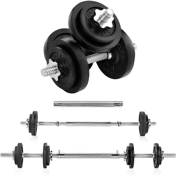 Yes4All Adjustable Cast Iron Dumbbell, Poids Et Haltere, Weights for Home Gym 40/50/52.5/ to 60lbs w