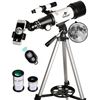 Image 1 : Gskyer 70400 Telescope - Aperture 400 AZ-Mount Astronomical Refraction for Kids and Beginners - Adul