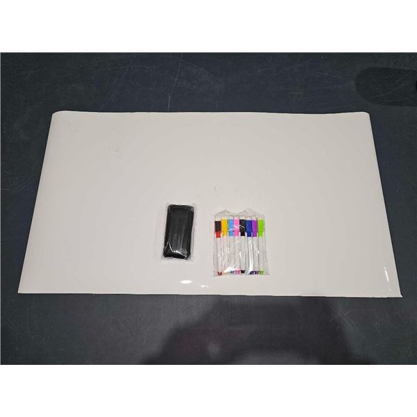 Fridge Whiteboard with Markers and Eraser Lot of 2