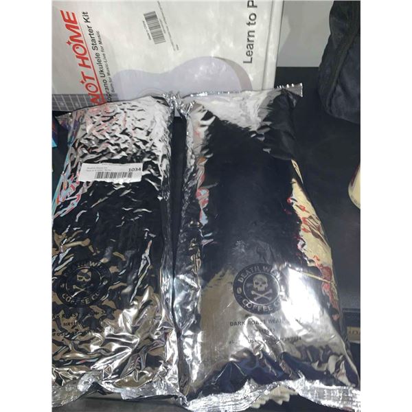 Death Wish Coffee Co. 32oz Whole Bean Lot of 2