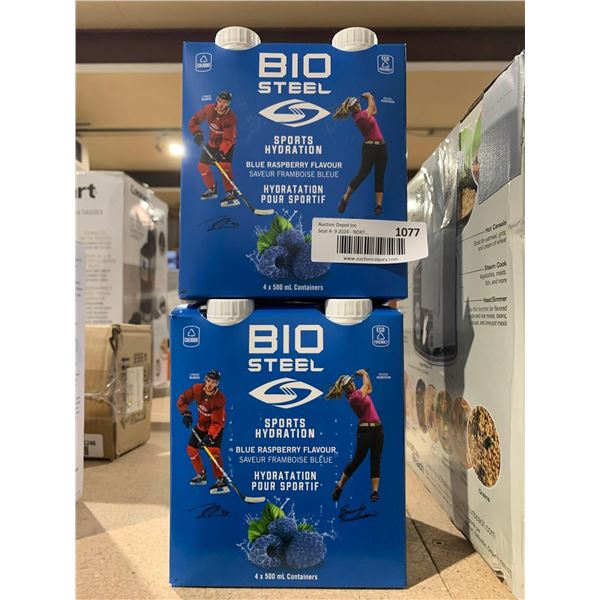 Bio Steel Sport Hydration Blue Raspberry Flavor 8 x 500ml