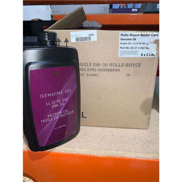 Rolls Royce Genuine Oil LL-12 FE SAE OW-30 Motor Oil 6 x 2 Litre