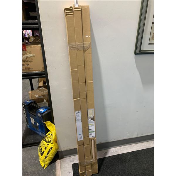 Natural Roller Shade Light Filtering Natural Fiber Liner Cord Free  55" W x 72" Long Lot of 3