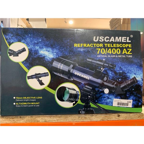 USCamel Refractor Telescope 70/400 AZ Optical Glass And Metal Tube