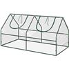 Image 1 : Home-Complete Greenhouse for Outdoors, Waterproof Small Outdoor Greenhouse with 2 Zippered Roll-up W