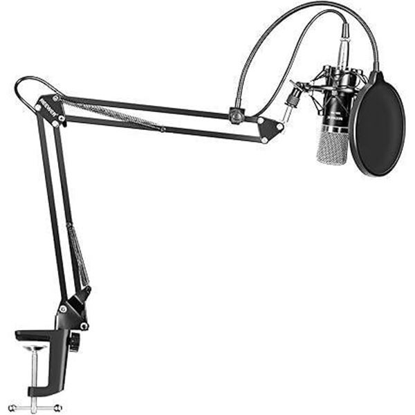 Neewer NW-700 Professional Studio Broadcasting Recording Condenser Microphone & NW-35 Adjustable Rec