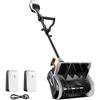 Image 1 : Litheli Cordless Brushless Snow Shovel, 40V(2x20V) 13-Inch Battery Powered Snow Blower, Electric Sno