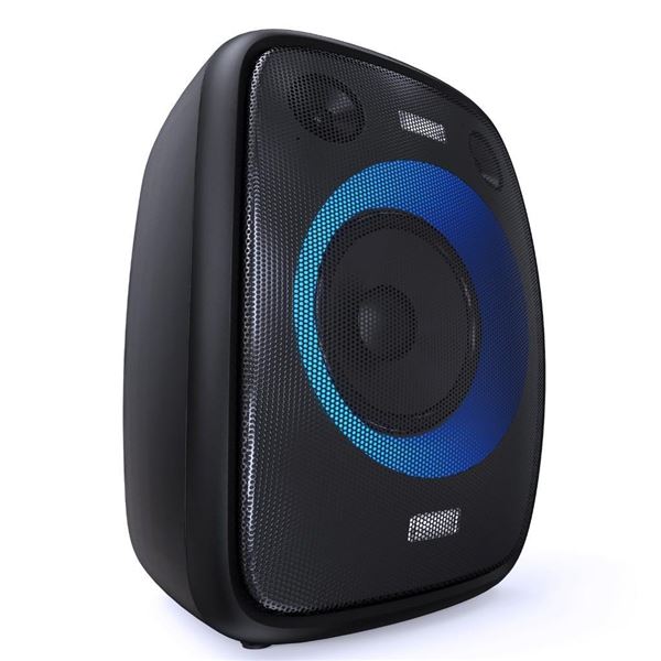 DOSS PartyBoom Bluetooth Speaker Loud with 60W Stereo Sound, 2.1 Channel System, Punchy Bass, Lights