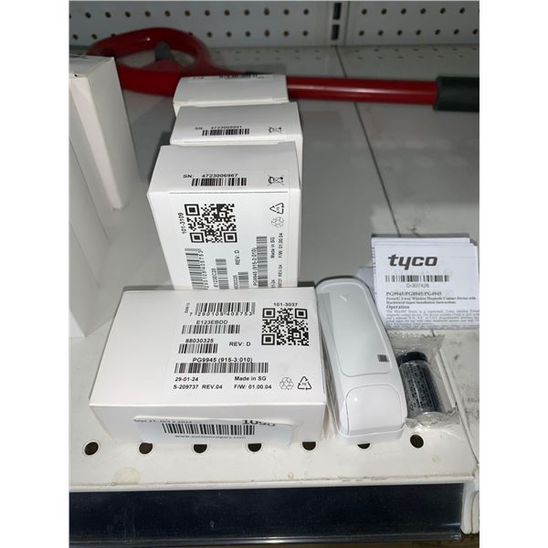 Tyco PowerG 2-Way Wireless Magnetic Contact Device With Hardwired Input PG9945 Lot of 4