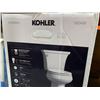 Image 3 : Kohler Highline Curve The Complete Solution® two-piece round-front toilet, 1.28 gpf K-30369-0