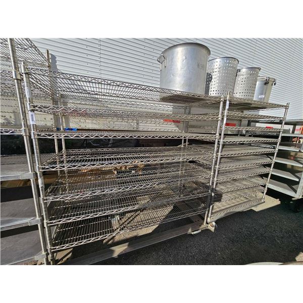 Metro Rolling 7 Shelf Wire Storage Rack  47Wx24Dx64T